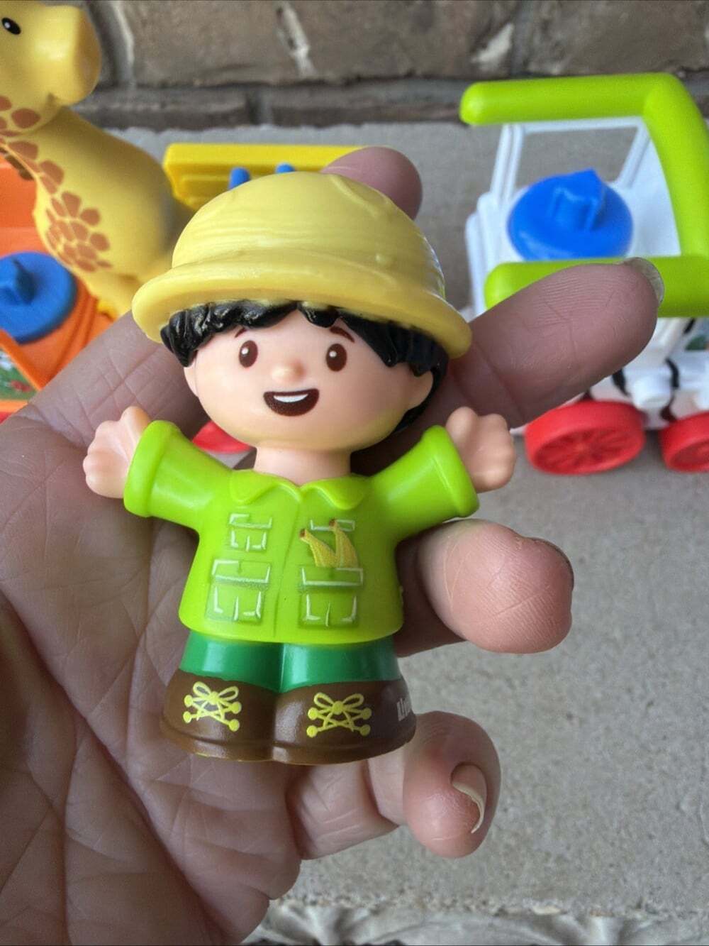 VTG Fisher Price 2001 Little People Musical Zoo Train W/3 Figures, WORKS - Picture 6 of 11